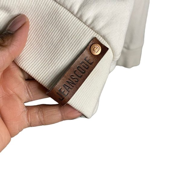 Indigo Jeancode Men's Olive Green Color Block Sweatshirt Hoodie - Picture 5 of 13